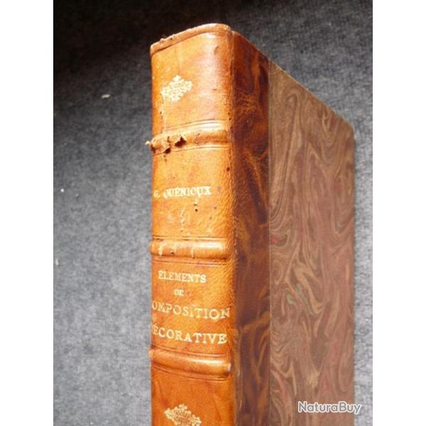 Livre lments de composition dcorative G. Qunioux 1912 Art deco