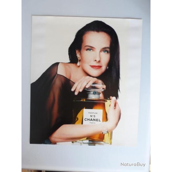 Grande Photo Chanel N�5 Paris Carole BOUQUET