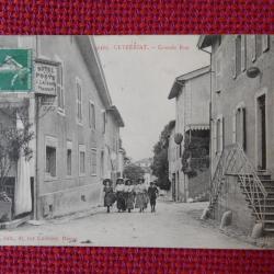 CPA 01 AIN Ceyz&eacute;riat Grande Rue Poste Costume