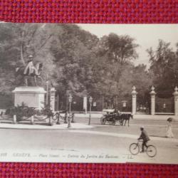 CPA Suisse Gen&egrave;ve Place Neuve Jardin des Bastions