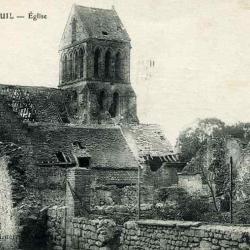 CPA 02 Aisne VERNEUIL COURTONNE &Eacute;glise