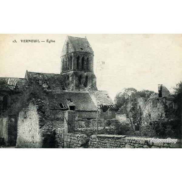 CPA 02 Aisne VERNEUIL COURTONNE �glise