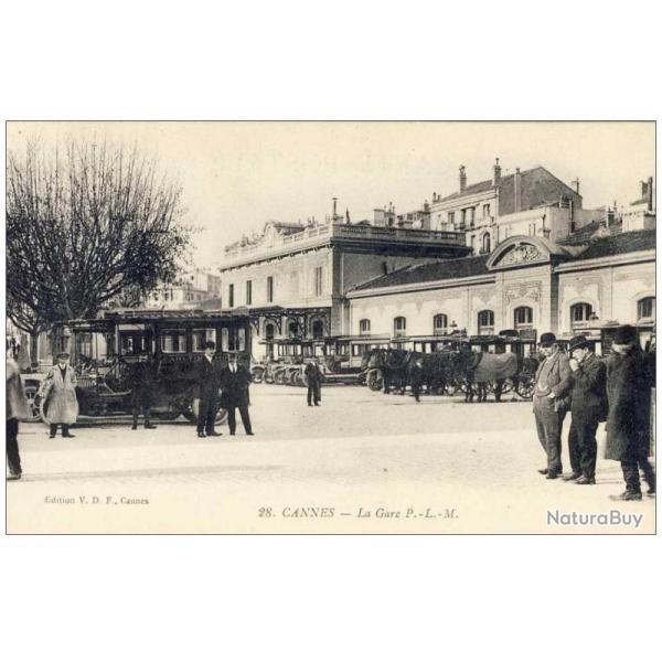 CPA 06 Alpes Maritimes CANNES La Gare P L M