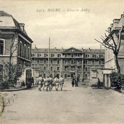 CPA 01 Ain Bourg en Bresse Caserne Aubry Soldat 1919