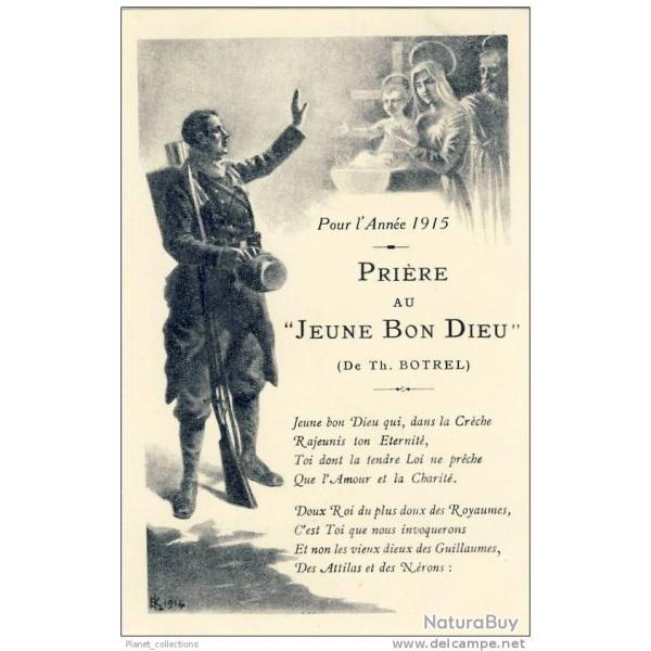 Illustrateur - BOTREL Th. Pri�re au jeune bon Dieu 1915