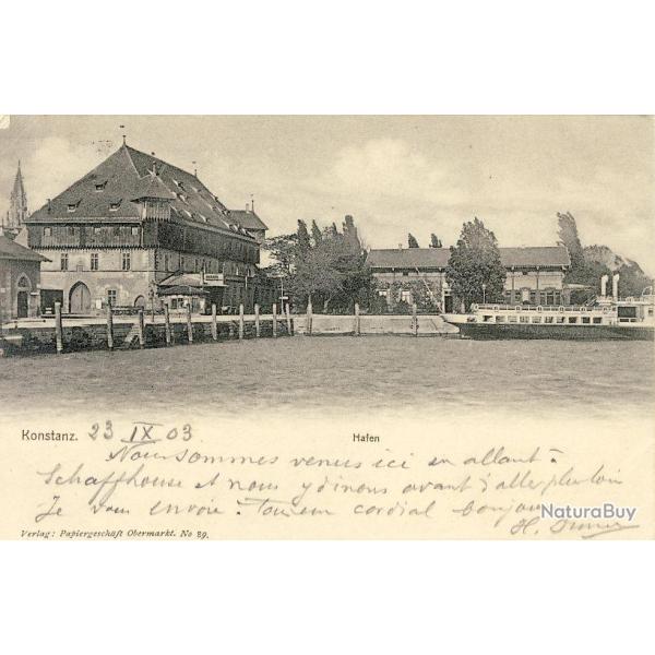 CPA Allemagne Contance - Konstanz - Hafen Bateau 1903