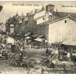 CPA 01 Ain Pont de Vaux - March&eacute; aux volailles