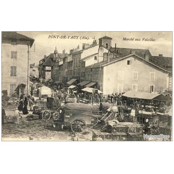 CPA 01 Ain Pont de Vaux - March� aux volailles