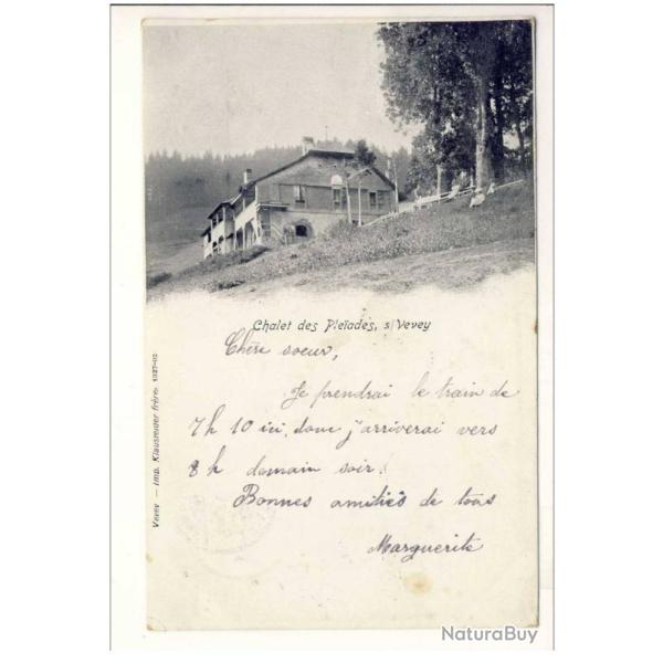 CPA Suisse Vaud Chalet des Ple�ades s/ Vevey