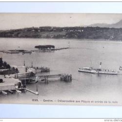 CPA Suisse Gen&egrave;ve D&eacute;barcad&egrave;re aux Paquis Bateau