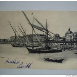 CPA Suisse Gen&egrave;ve Quai du L&eacute;man Bateau Voilier