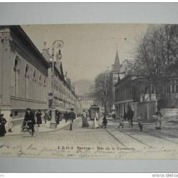 CPA Suisse Gen&egrave;ve Rue de la Corraterie 1906
