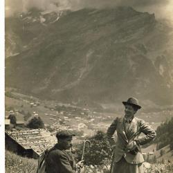 CPA Suisse VAUD Les Ormonts couples fumant la Pipe