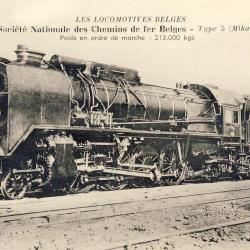 CPA Locomotives Belges Chemins de Fer Train