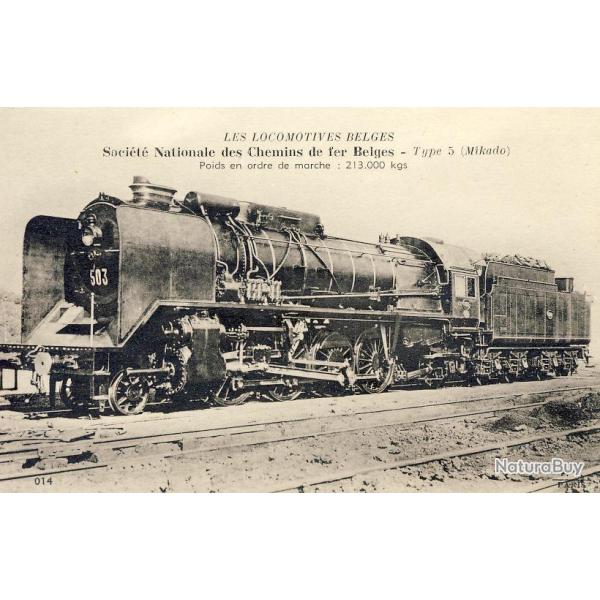CPA Locomotives Belges Chemins de Fer Train