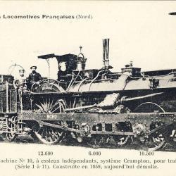 CPA Trains Les Locomotives Fran&ccedil;aises du Nord N&deg;4