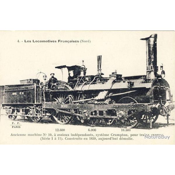 CPA Trains Les Locomotives Fran�aises du Nord N�4