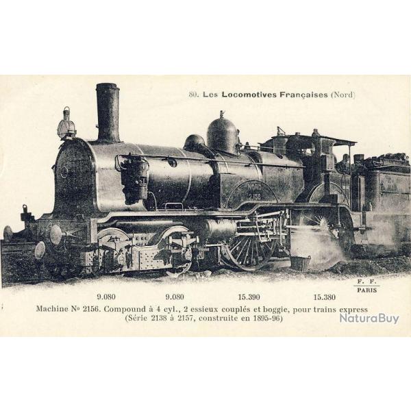 CPA Trains Les Locomotives Fran�aises du Nord N�80