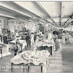 CPA 75 PARIS Grands Magasins du Printemps Soieries