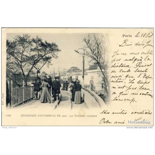 CPA 75 PARIS Exposition Universelle 1900 Trottoir