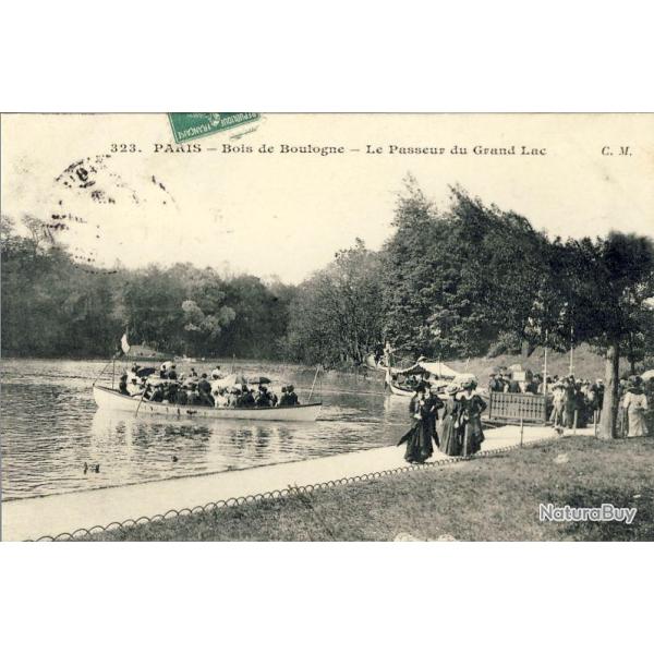 CPA 75 PARIS - Bois de Boulogne passeur du Granc Lac