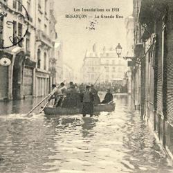 CPA 25 DOUBS BESANCON - Les inondations en 1910