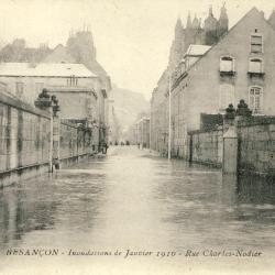 CPA 25 DOUBS BESANCON Inondations Janvier 1910