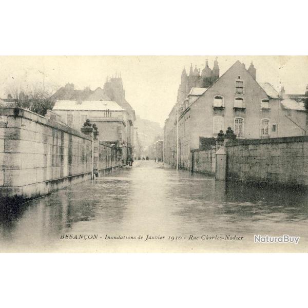 CPA 25 DOUBS BESANCON Inondations Janvier 1910