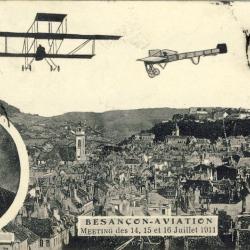 CPA 25 DOUBS BESANCON - Meeting Aviateur aviation