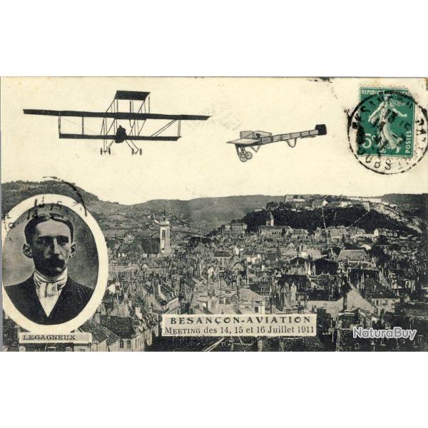 CPA 25 DOUBS BESANCON - Meeting Aviateur aviation