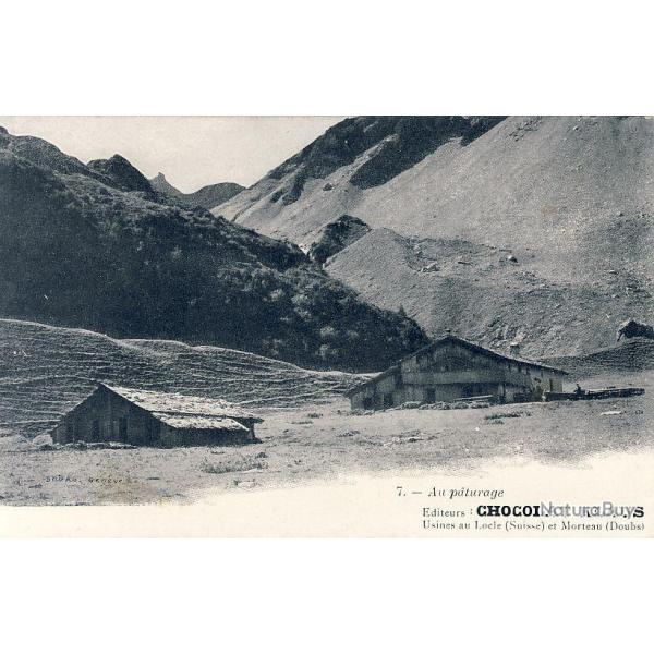 CPA Suisse NEUCHATEL Au p�turage Chocolat Klaus