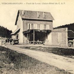 CPA 26 DROME Vercors Royans For&ecirc;t de Lente H&ocirc;tel 1917