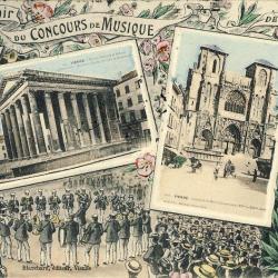 CPA 38 ISERE Vienne Souvenir Concours de musique