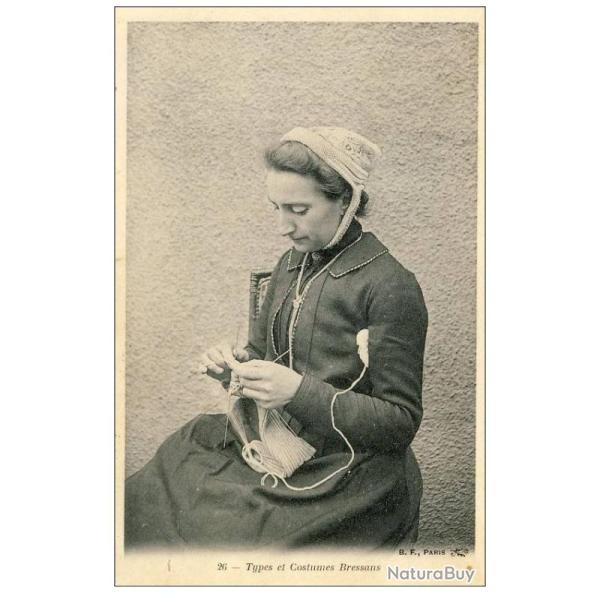 CPA 01 AIN Types et Costumes Bressans La Bresse