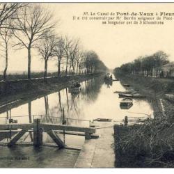 CPA 01 AIN PONT DE VAUX Le canal &agrave; Fleurville