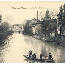 CPA 01 AIN PONT DE VAUX Les bords Reyssouze