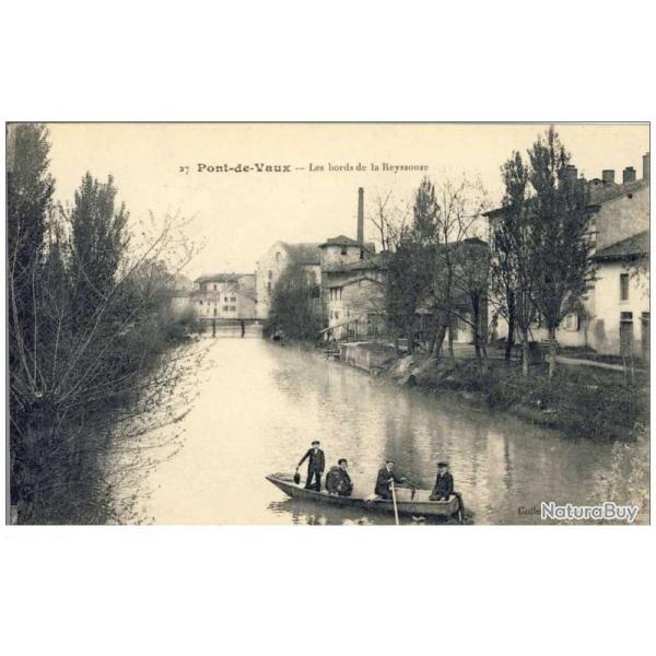 CPA 01 AIN PONT DE VAUX Les bords Reyssouze