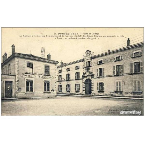 CPA 01 AIN PONT DE VAUX Poste et Coll�ge