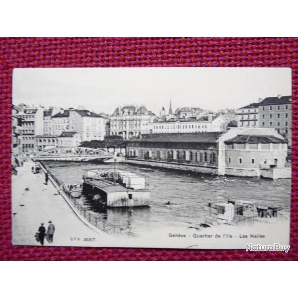 CPA Suisse Gen�ve Quartier de l'Ile - Les Halles