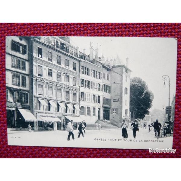 CPA Suisse Gen�ve Rue et Tour de la Corraterie
