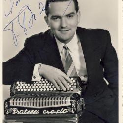 CP Autographe Artiste Musicien Tell Brandt d&eacute;dicace