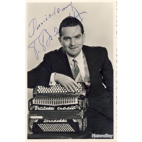 CP Autographe Artiste Musicien Tell Brandt d�dicace