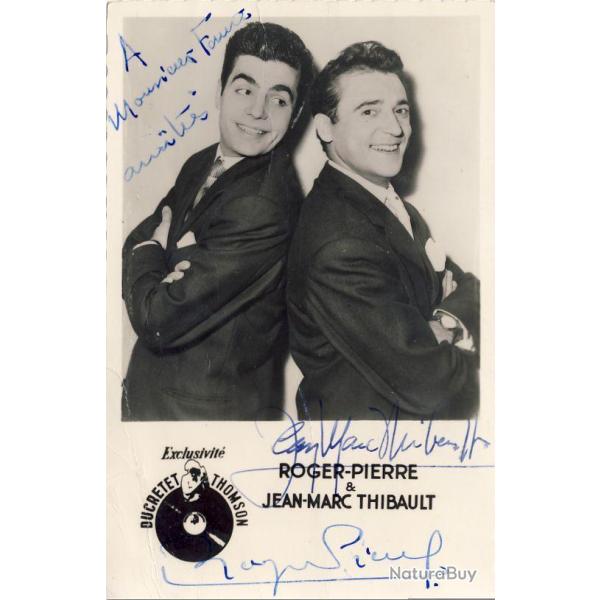 CP Autographe Roger-Pierre Jean-Marc Thibault