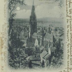 CPA Suisse Fribourg Gruss aus Freiburg M&uuml;nster