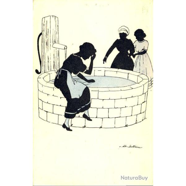 CPA illustr�e Frau Holle Dame Holle Conte fr�res Grimm