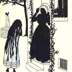 CPA illustr&eacute;e Frau Holle Dame Holle Conte fr&egrave;res Grimm