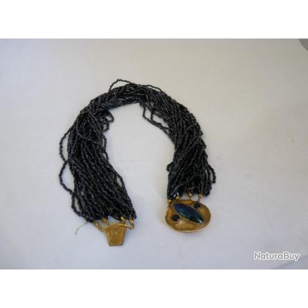 Collier verre iris� bijoux Art nouveau