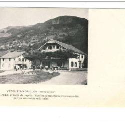 CPA 74 VERCHAIX-MORILLON Pension MOREL anim&eacute;