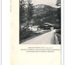 CPA 74 VERCHAIX-MORILLON Pension MOREL anim&eacute;