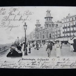 CPA Belgique Blankenberghe La digue Est 1908